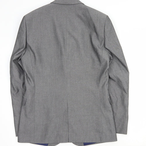 F&F Mens Grey  Polyester Jacket Suit Jacket Size M