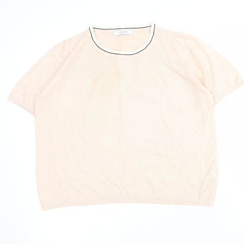 Marks and Spencer Womens Pink Round Neck  Acrylic Pullover Jumper Size 10