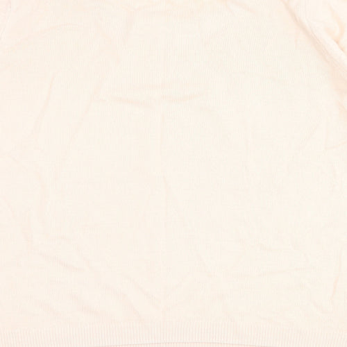Marks and Spencer Womens Pink Round Neck  Acrylic Pullover Jumper Size 10