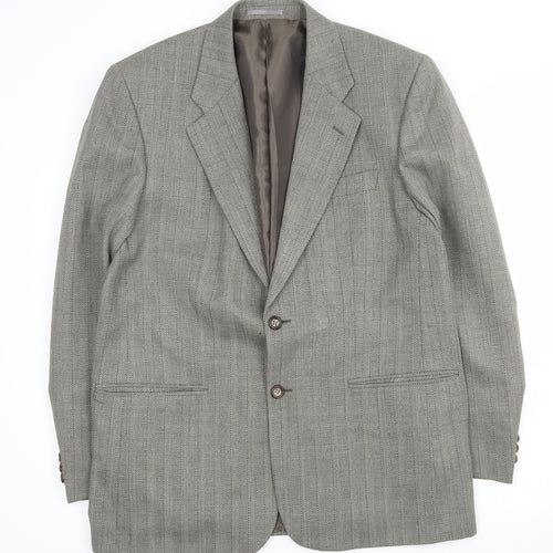 Burton Mens Brown  Wool Jacket Suit Jacket Size L