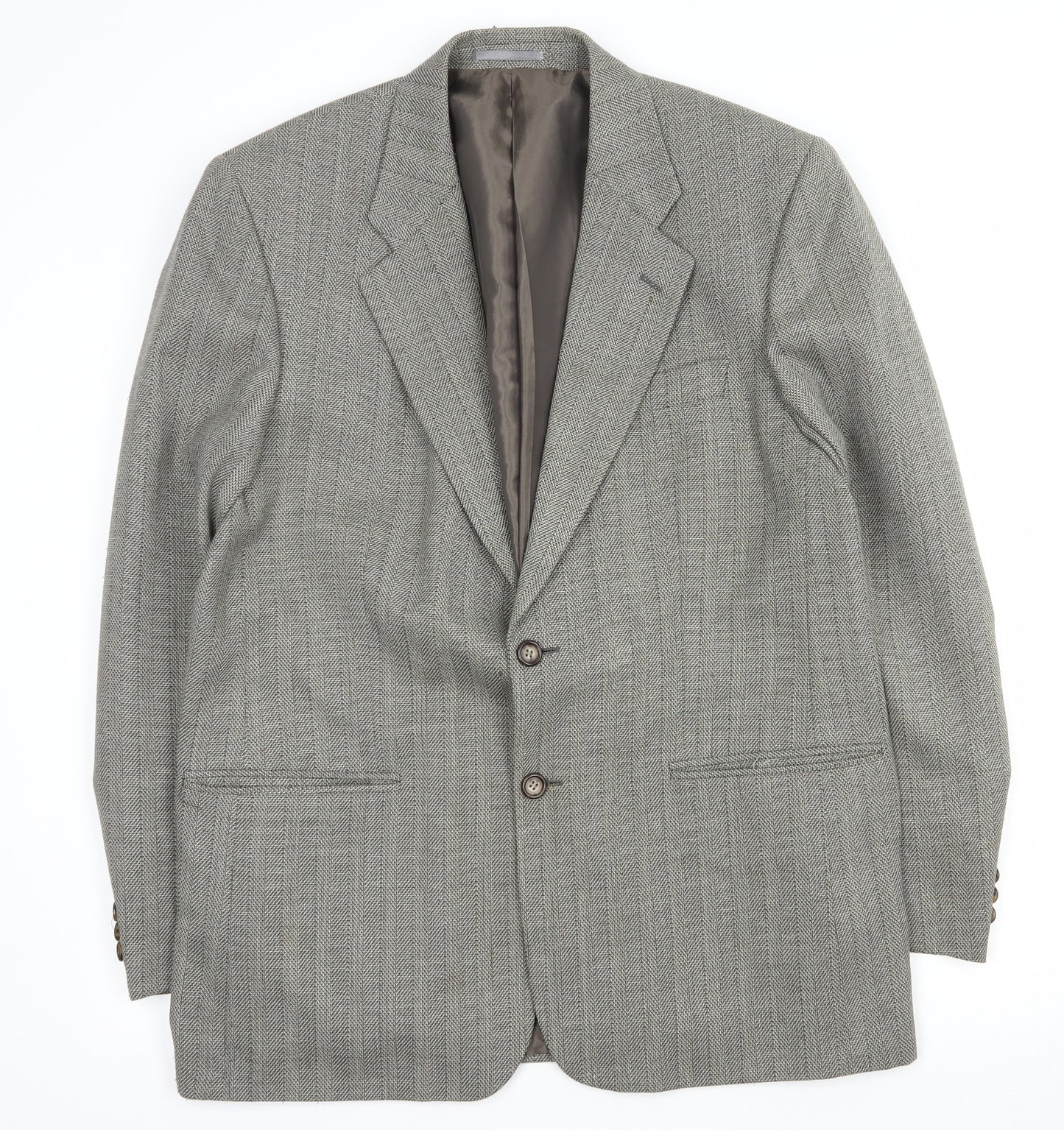 Burton Mens Brown  Wool Jacket Suit Jacket Size L