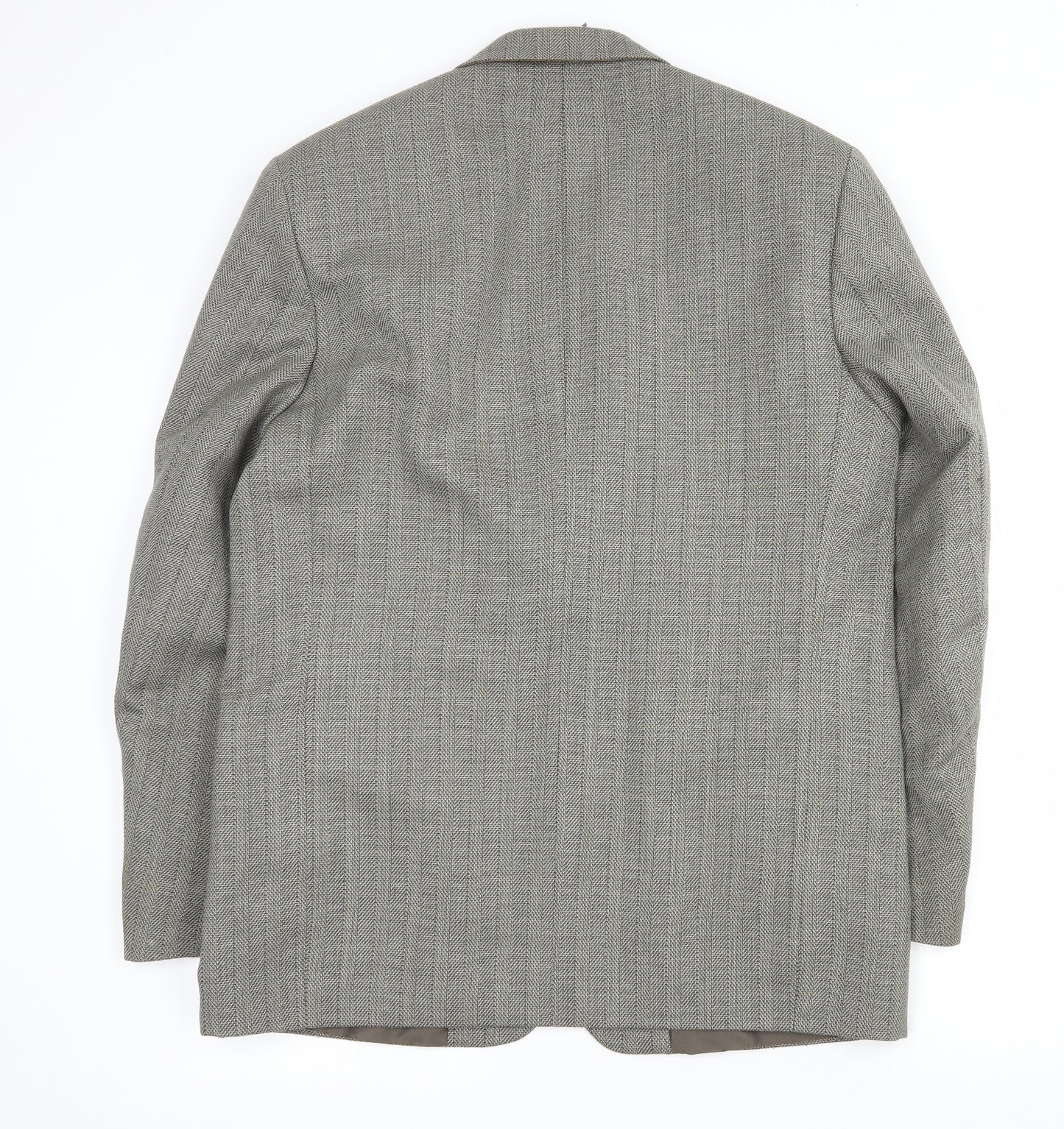 Burton Mens Brown  Wool Jacket Suit Jacket Size L