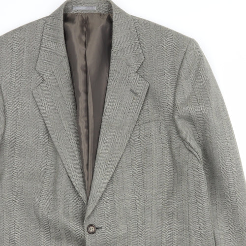 Burton Mens Brown  Wool Jacket Suit Jacket Size L