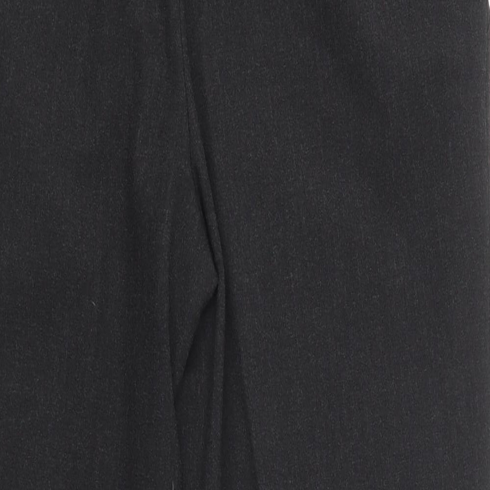 Marks and Spencer Womens Grey  Polyester Dress Pants Trousers Size 12 L22.5 in Regular