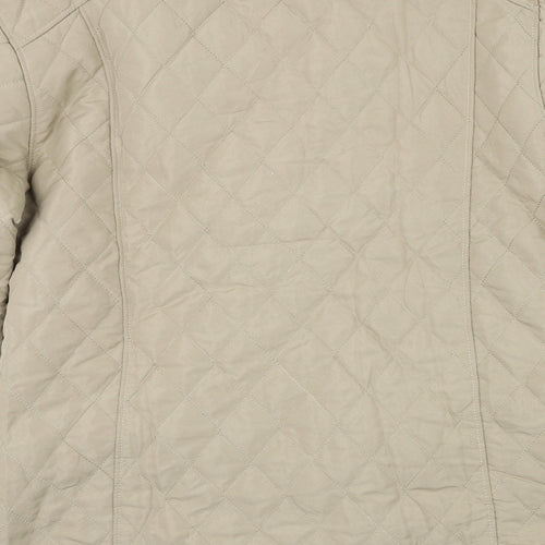 Urban Diva Womens Beige   Quilted Coat Size XL