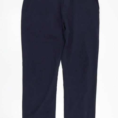F&F Womens Blue  Cotton Chino Trousers Size 34 in L27 in Regular