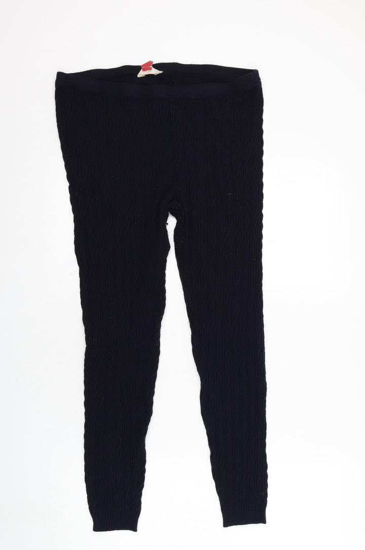 Palmer Womens Blue  Viscose Sweatpants Trousers Size 18 L24.5 in Regular