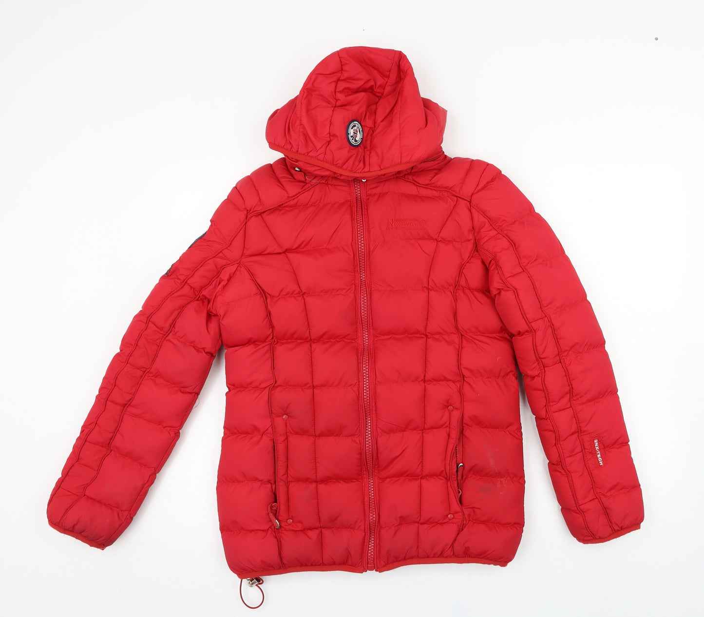 Geographical Norway Womens Red   Puffer Jacket Coat Size 10
