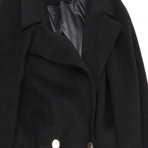 Dorothy Perkins Womens Black   Overcoat Coat Size 20
