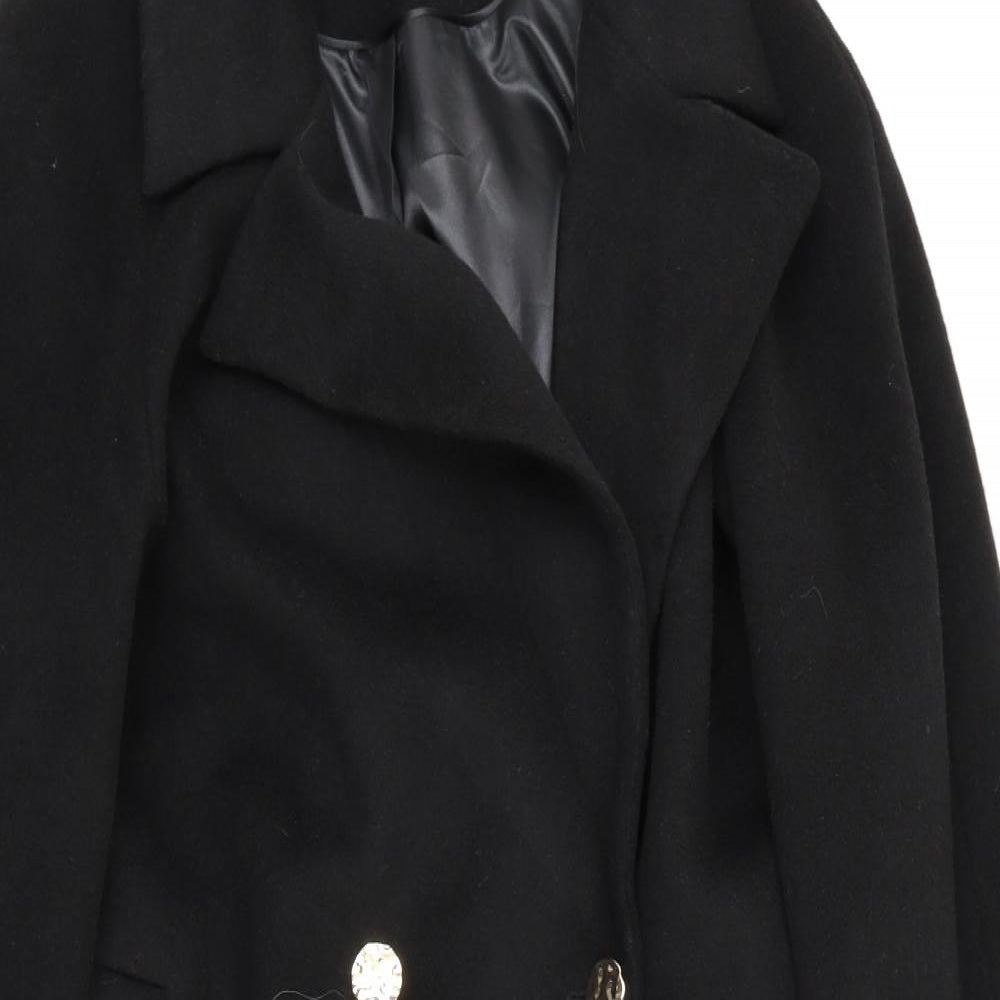 Dorothy Perkins Womens Black   Overcoat Coat Size 20