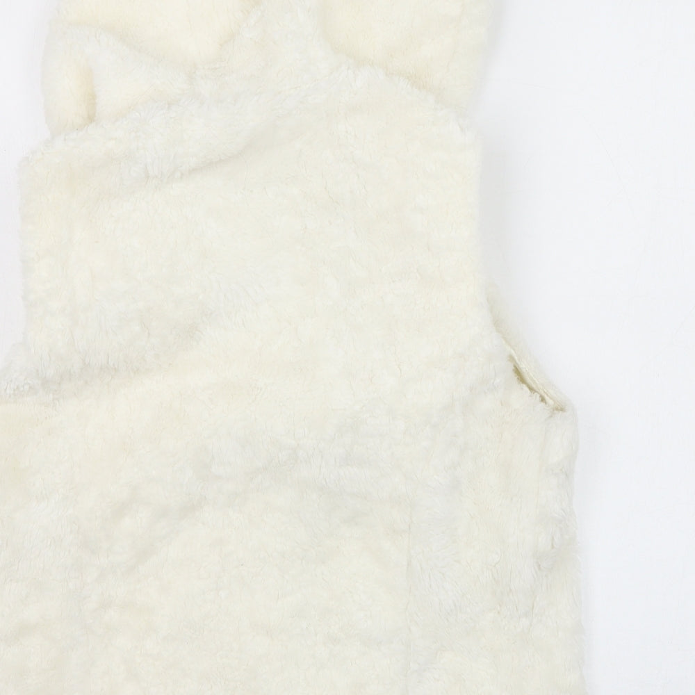 New Look Womens Ivory   Gilet Coat Size 14