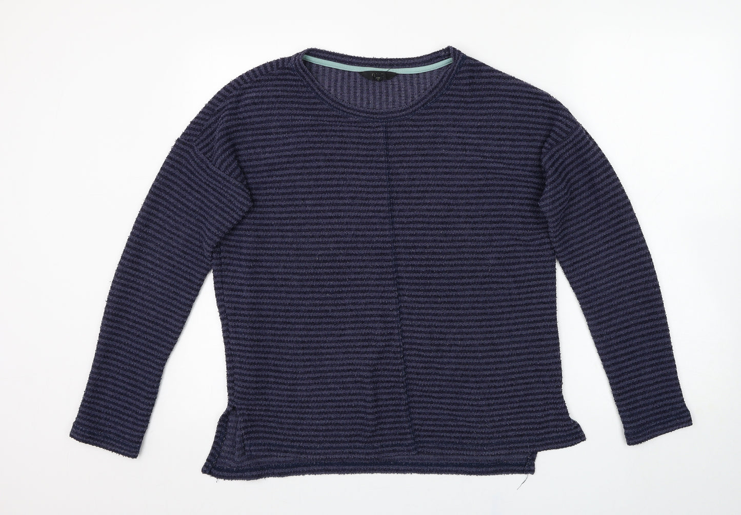 NEXT Womens Blue Round Neck  Cotton Pullover Jumper Size 12