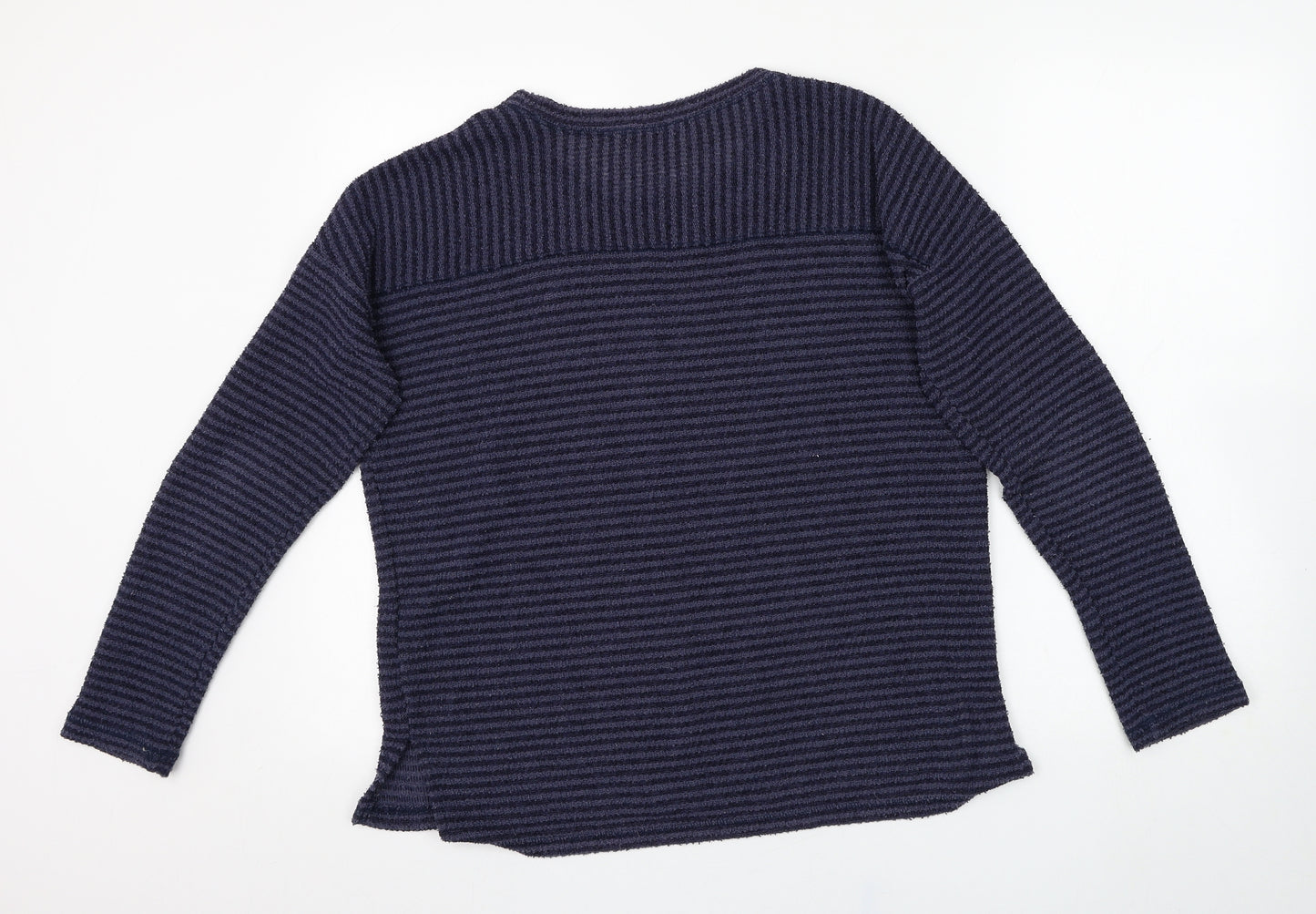 NEXT Womens Blue Round Neck  Cotton Pullover Jumper Size 12