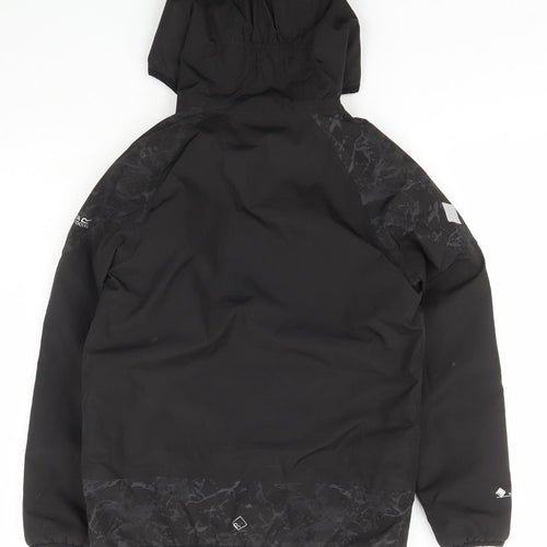 Regatta Boys Black   Rain Coat Coat Size 11-12 Years