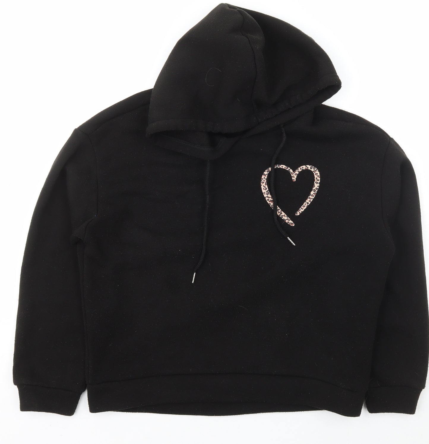 SheIn Womens Black  Polyester Pullover Hoodie Size M  Pullover