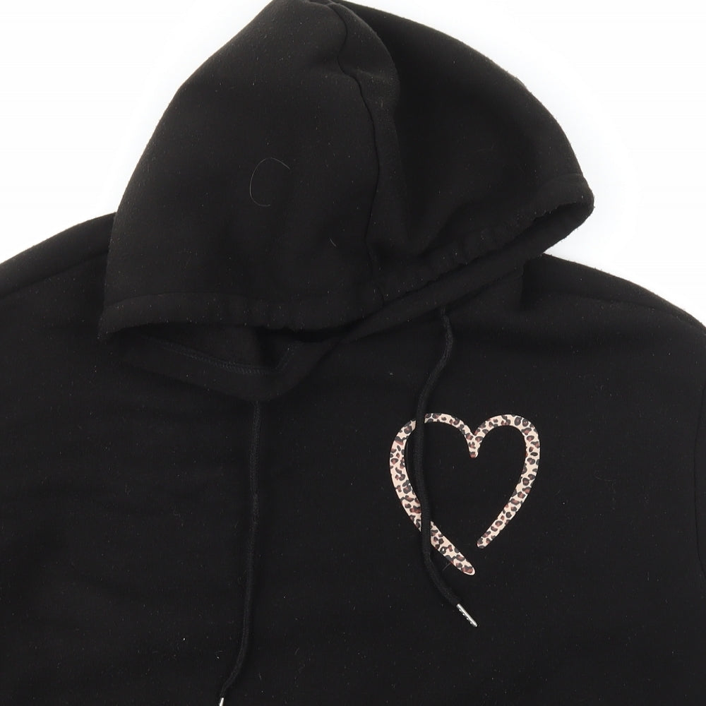 SheIn Womens Black  Polyester Pullover Hoodie Size M  Pullover