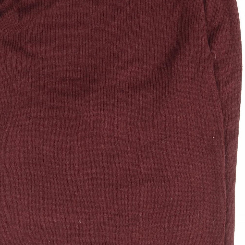 Star Womens Purple Scoop Neck  Acrylic Pullover Jumper Size 16   - Christmas