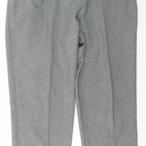Marks and Spencer Womens Green  Polyester Trousers  Size 18 L27 in Regular