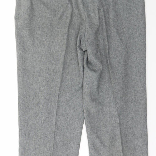 Marks and Spencer Womens Green  Polyester Trousers  Size 18 L27 in Regular