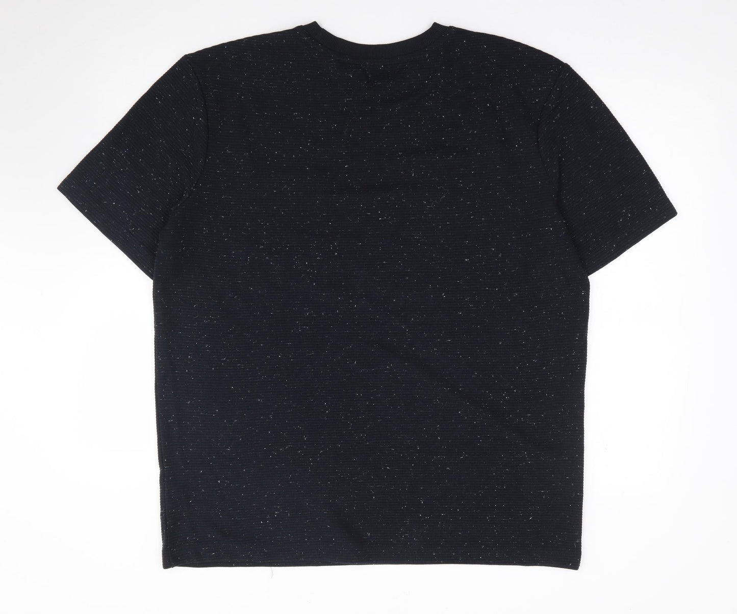 F&F Mens Blue  Polyester  T-Shirt Size L Crew Neck