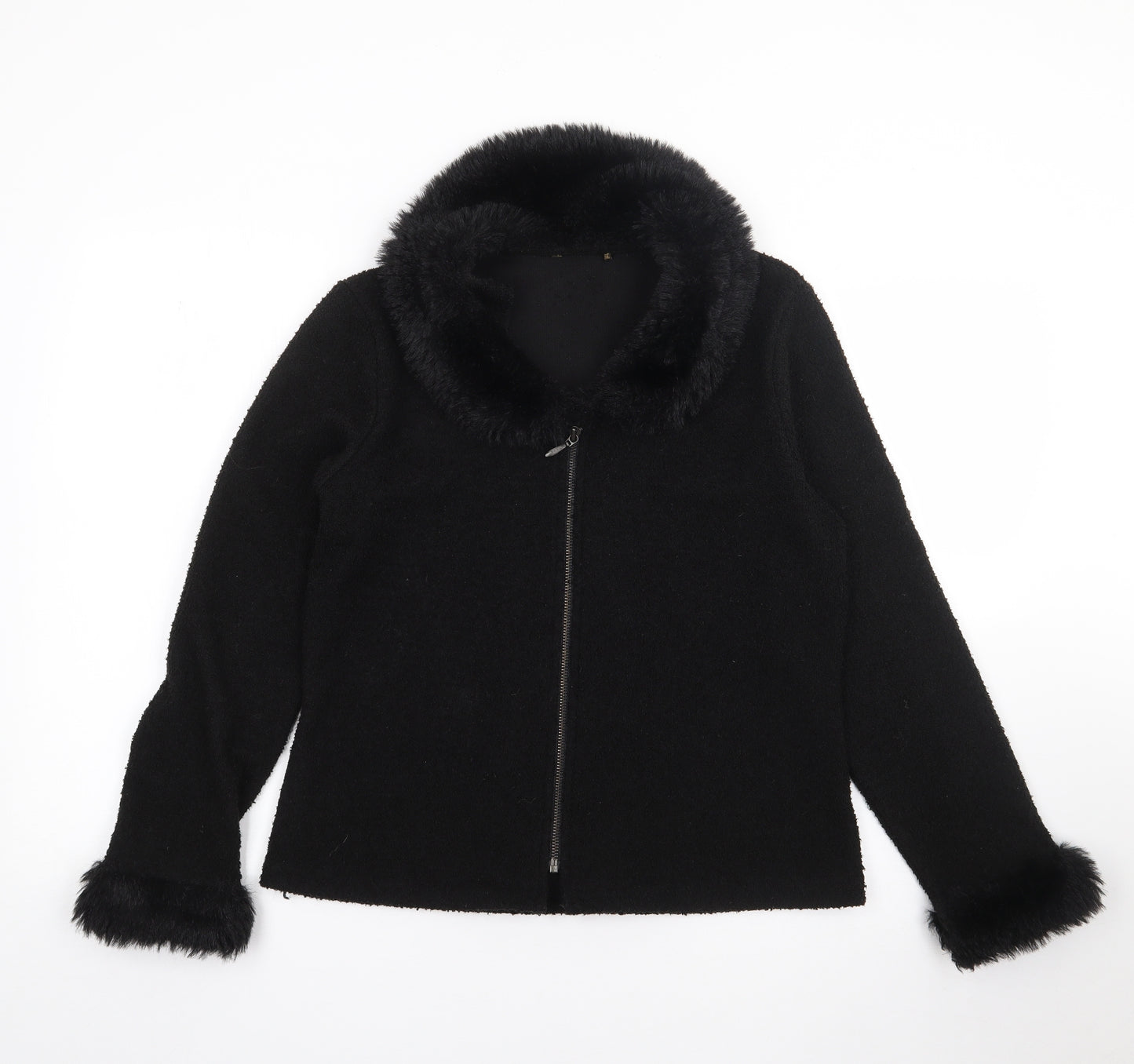 Preworn Womens Black   Jacket  Size S  Zip