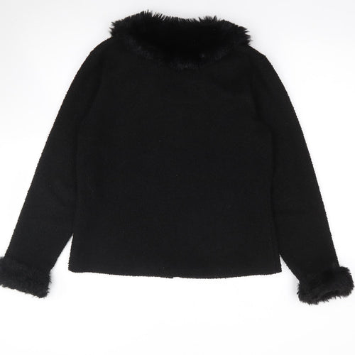 Preworn Womens Black   Jacket  Size S  Zip