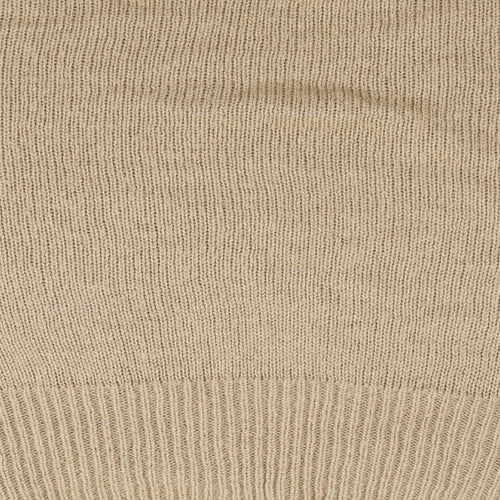 New Look Womens Beige Crew Neck  Acrylic Pullover Jumper Size L