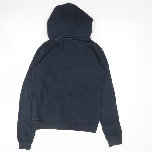 Jack Wills Womens Blue  Cotton Pullover Hoodie Size 8  Pullover