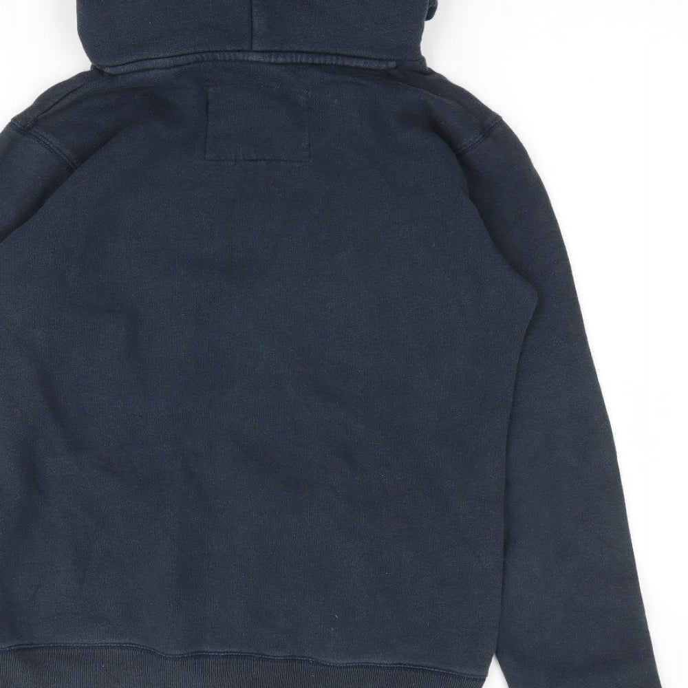 Jack Wills Womens Blue  Cotton Pullover Hoodie Size 8  Pullover