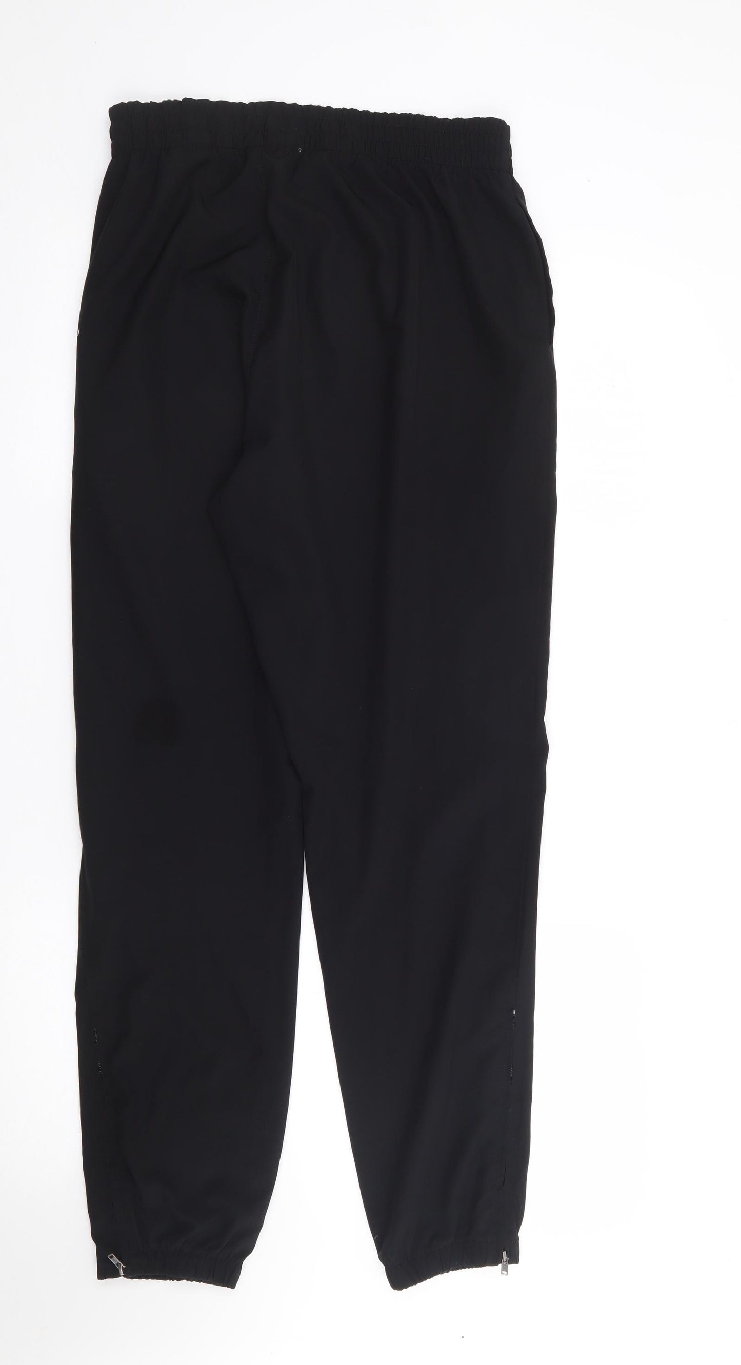 H&M Womens Black  Polyester Jogger Trousers Size M L28 in Regular