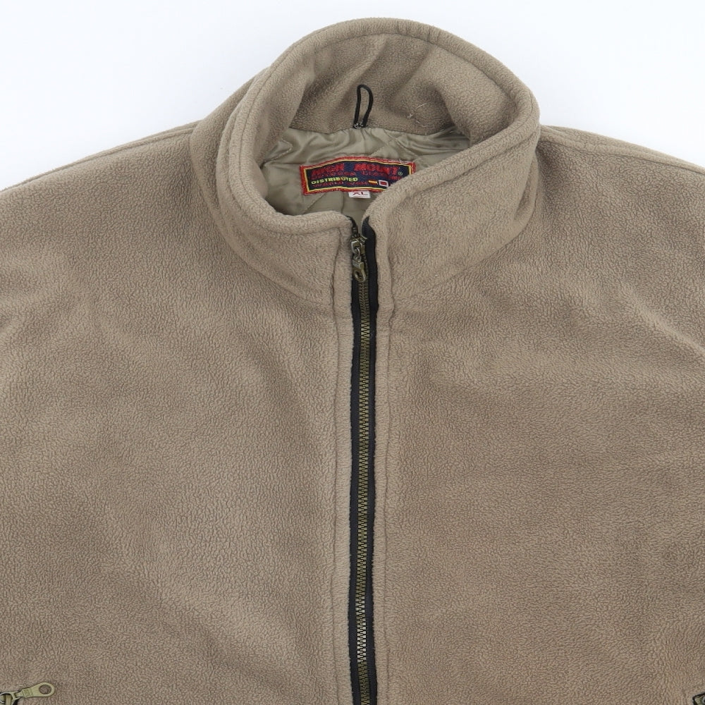 High Mount Mens Brown   Jacket Coat Size XL  Zip