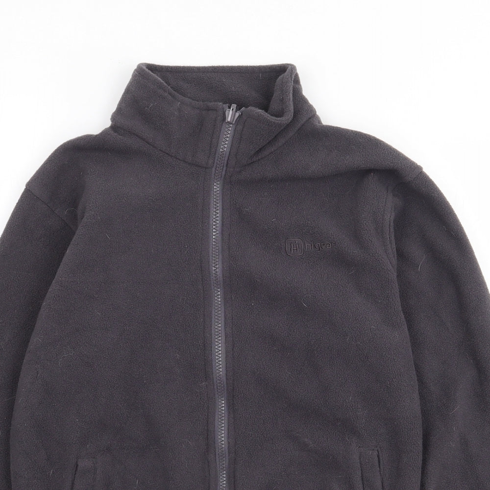HiGear Boys Grey High Neck  Polyester Full Zip Jumper Size 11-12 Years  Zip