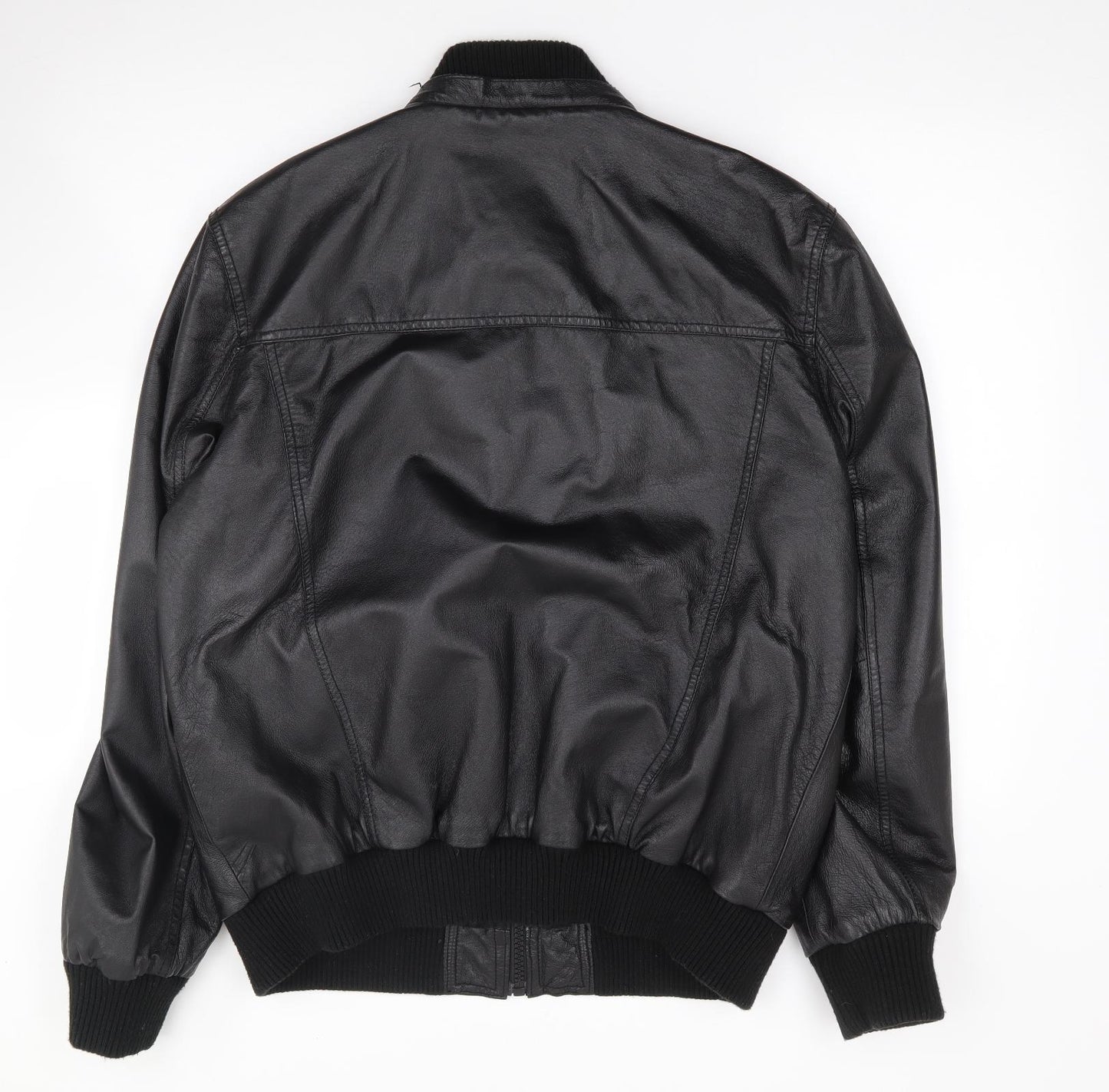 River Island  Mens Black   Motorcycle Jacket Jacket Size XL  Zip