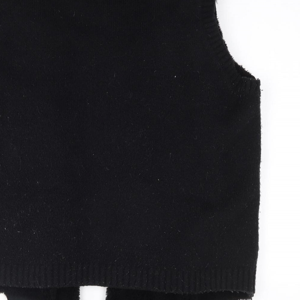 Primark Womens Black   Gilet Waistcoat Size XL