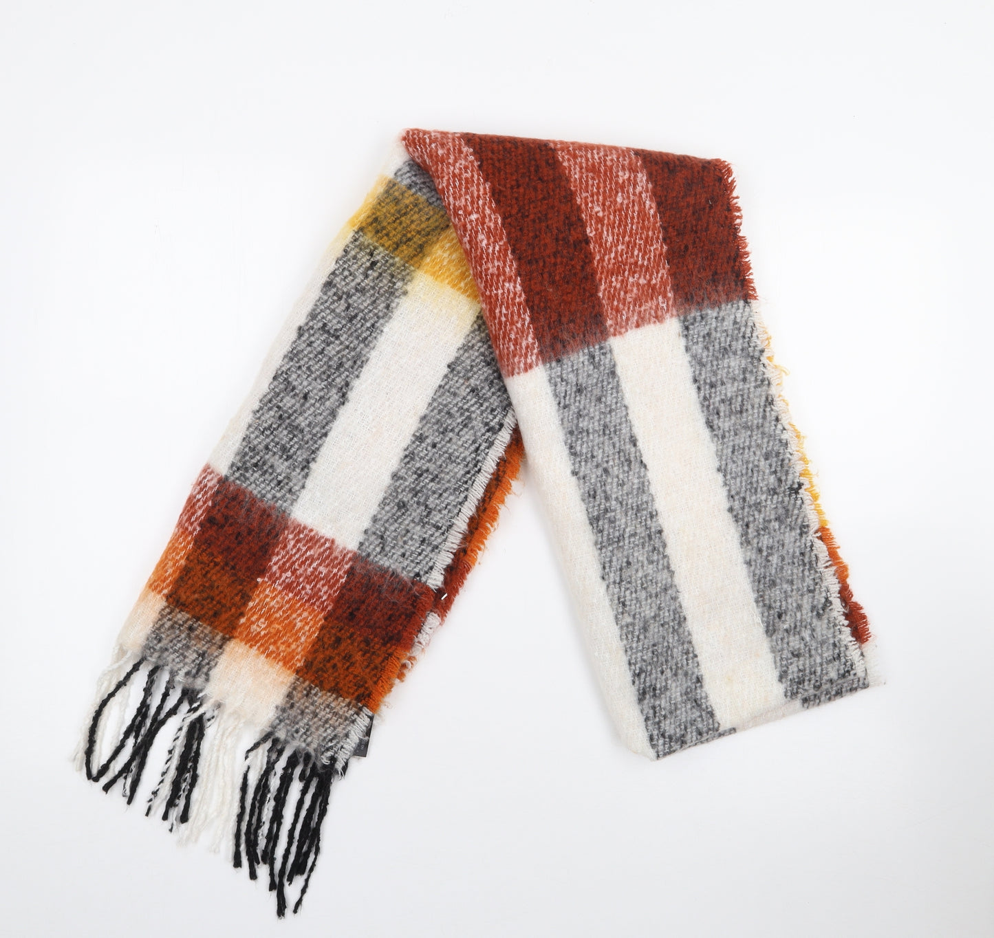 ASOS Unisex Multicoloured Check Polyester  Scarf