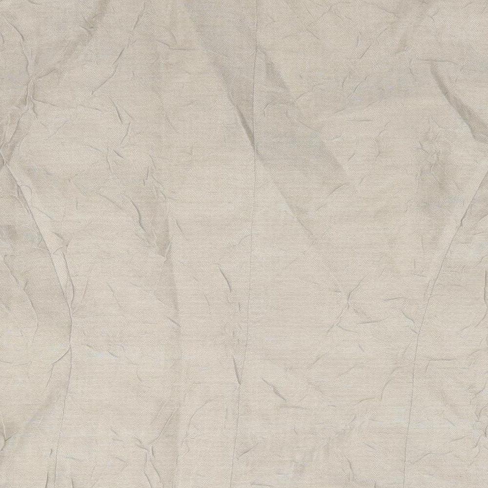 Peter Mantma Womens Beige   Jacket Blazer Size 14  Button