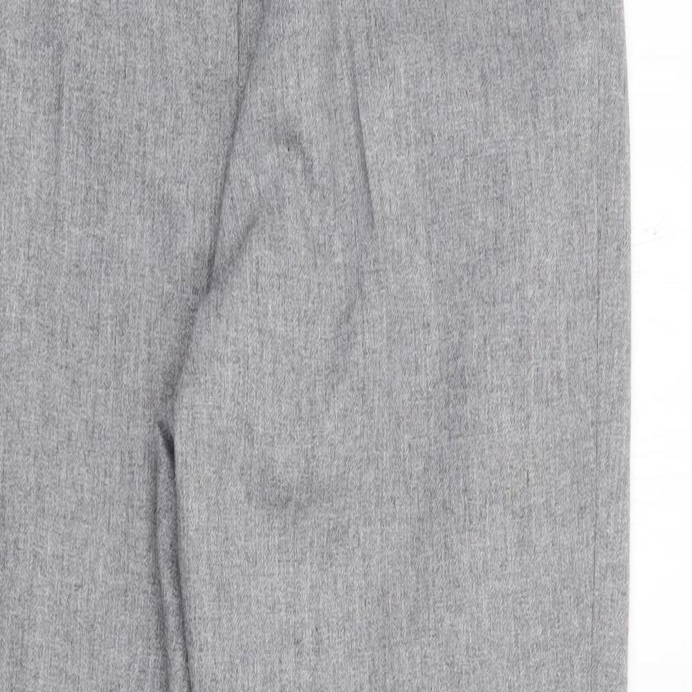 Cotswold Collections Womens Grey  Polyester Trousers  Size 12 L28 in Regular Zip