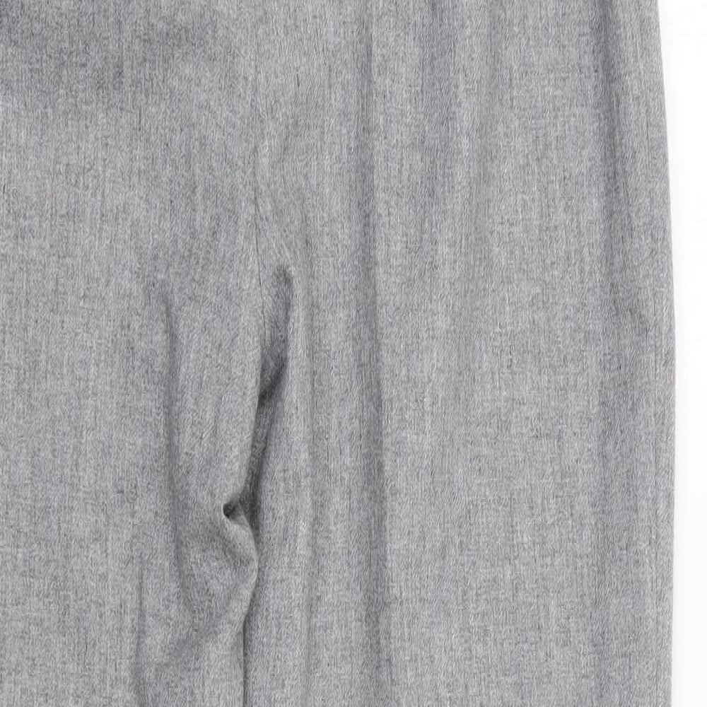 Cotswold Collections Womens Grey  Polyester Trousers  Size 12 L28 in Regular Zip