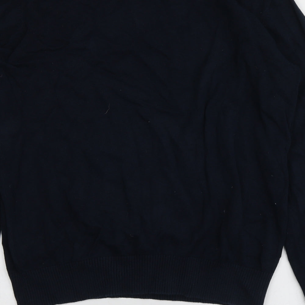 Polo Ralph Lauren Mens Blue Round Neck  Cotton Pullover Jumper Size L