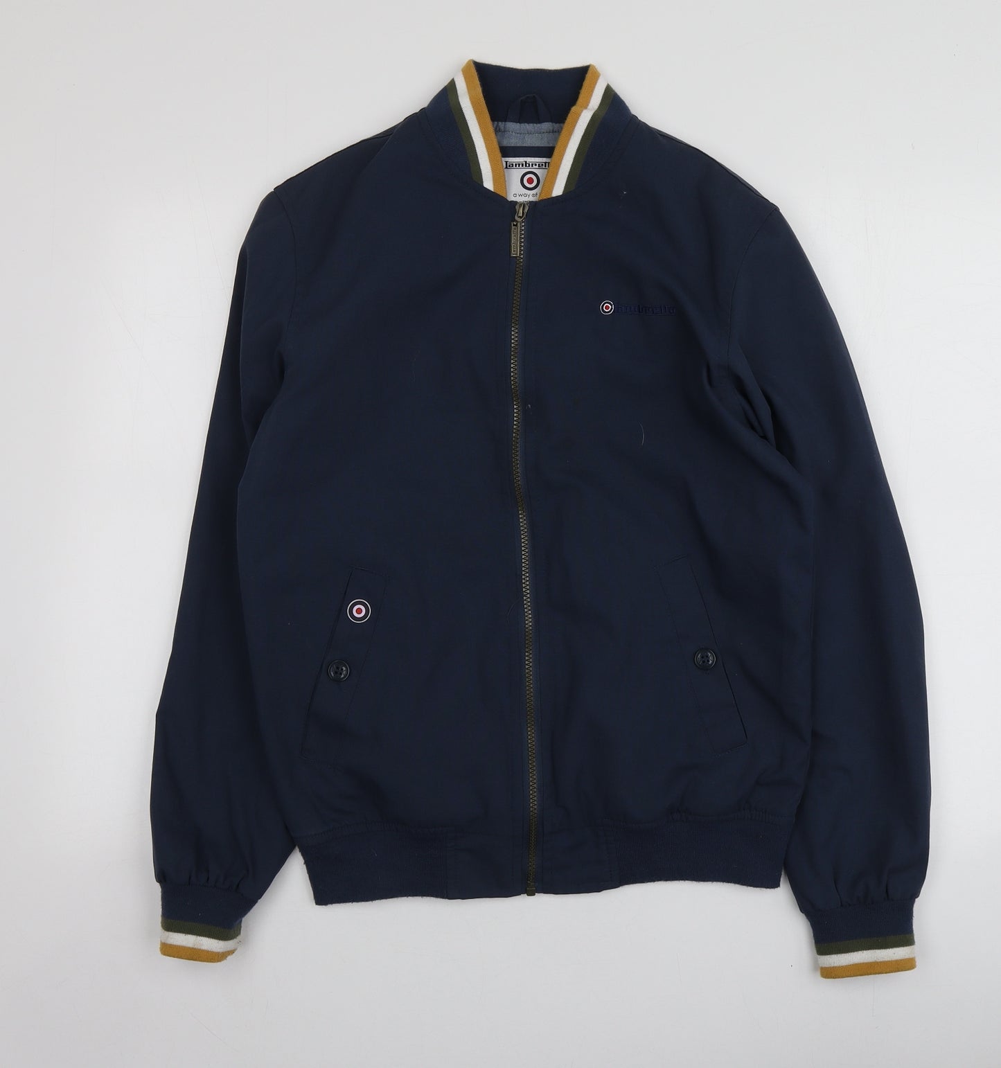 Lambretta Mens Blue   Bomber Jacket Jacket Size S