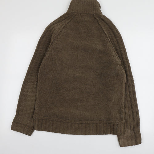 Cherokee Mens Brown High Neck  Polyester Pullover Jumper Size S