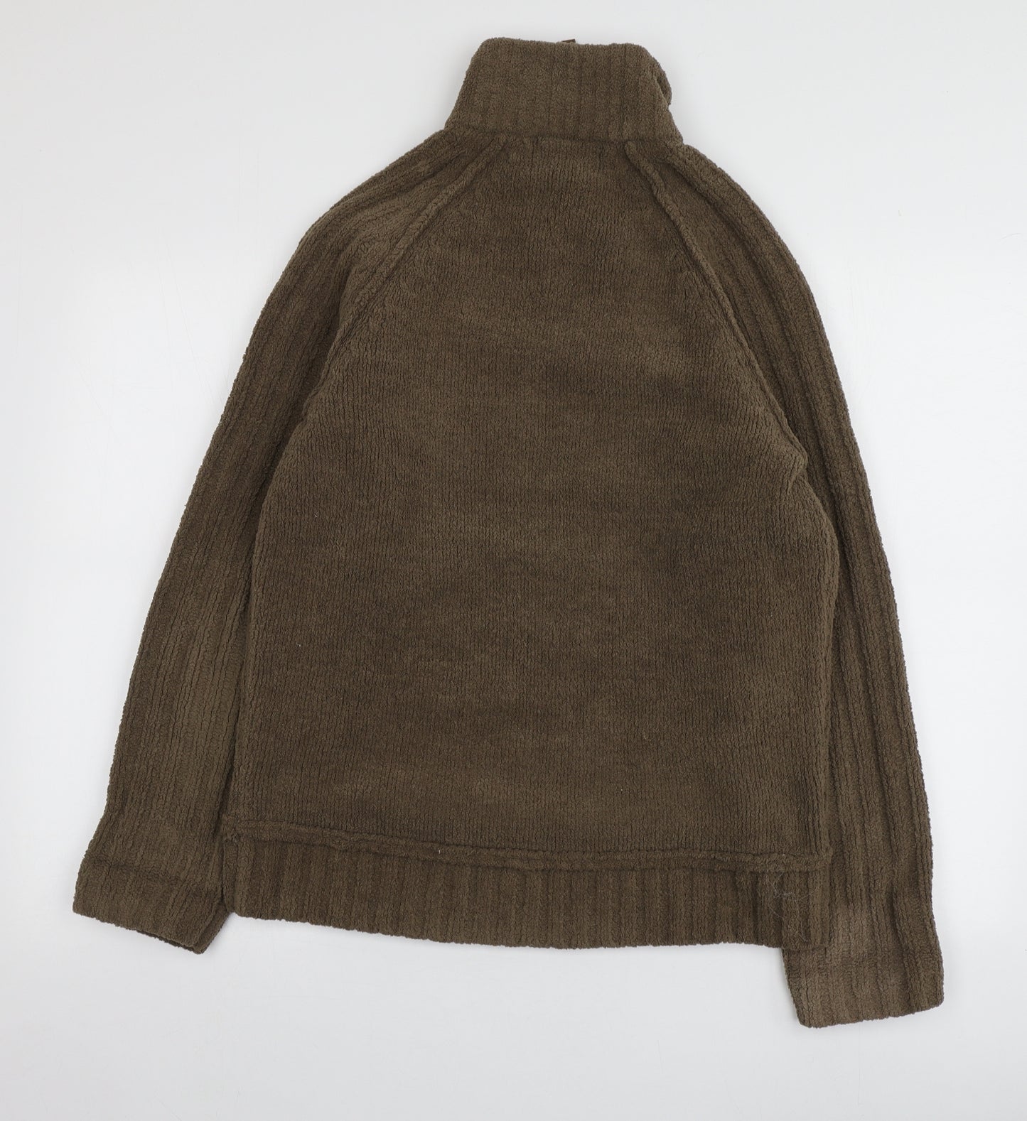 Cherokee Mens Brown High Neck  Polyester Pullover Jumper Size S