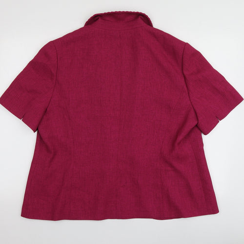 Jacques Vert Womens Pink   Jacket  Size 20