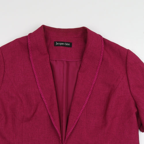 Jacques Vert Womens Pink   Jacket  Size 20