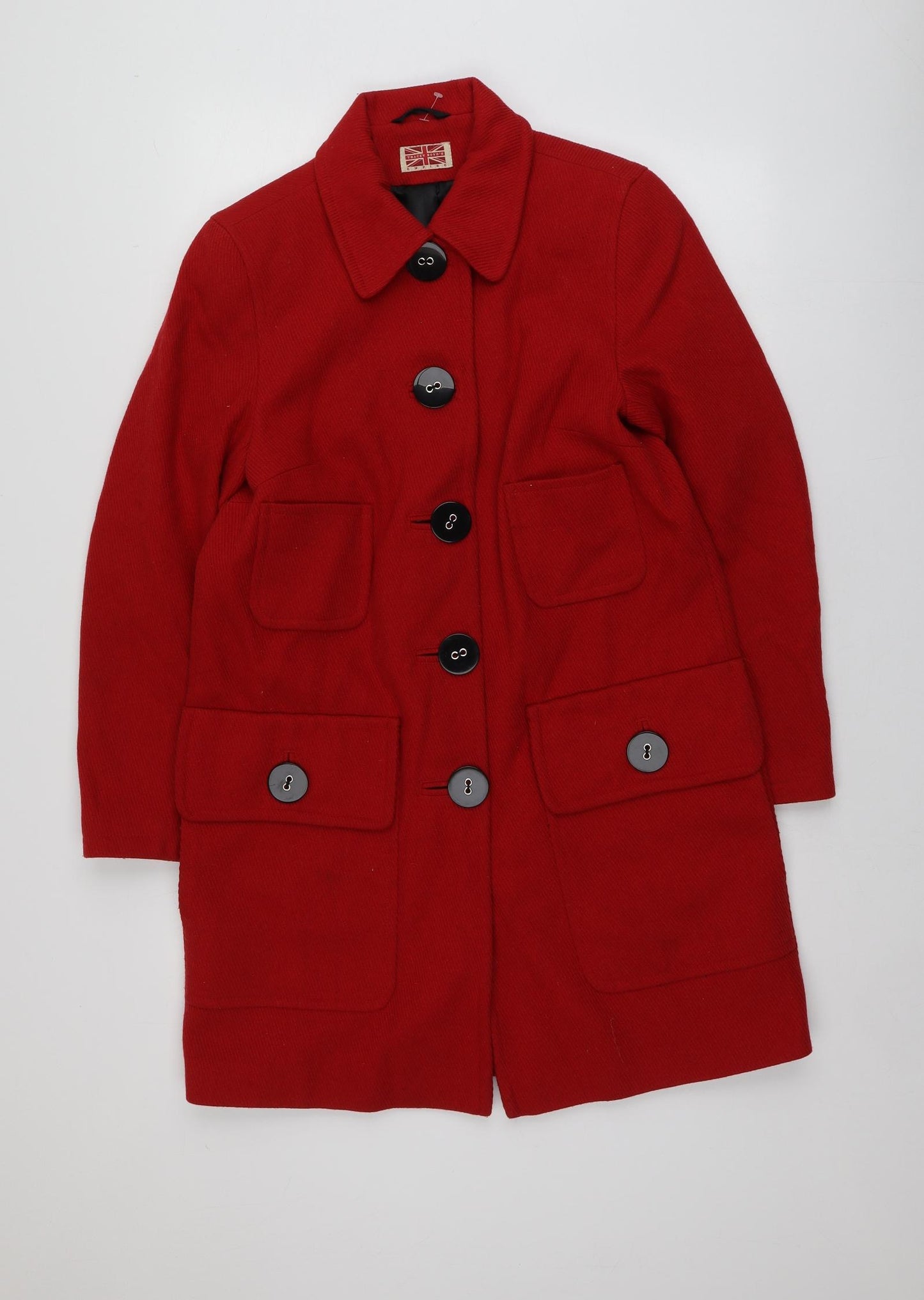 Tracey Boyd's Womens Red   Overcoat Coat Size 12