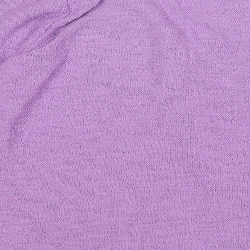 FAY LOUISE  Womens Purple V-Neck  Acrylic Pullover Jumper Size XL