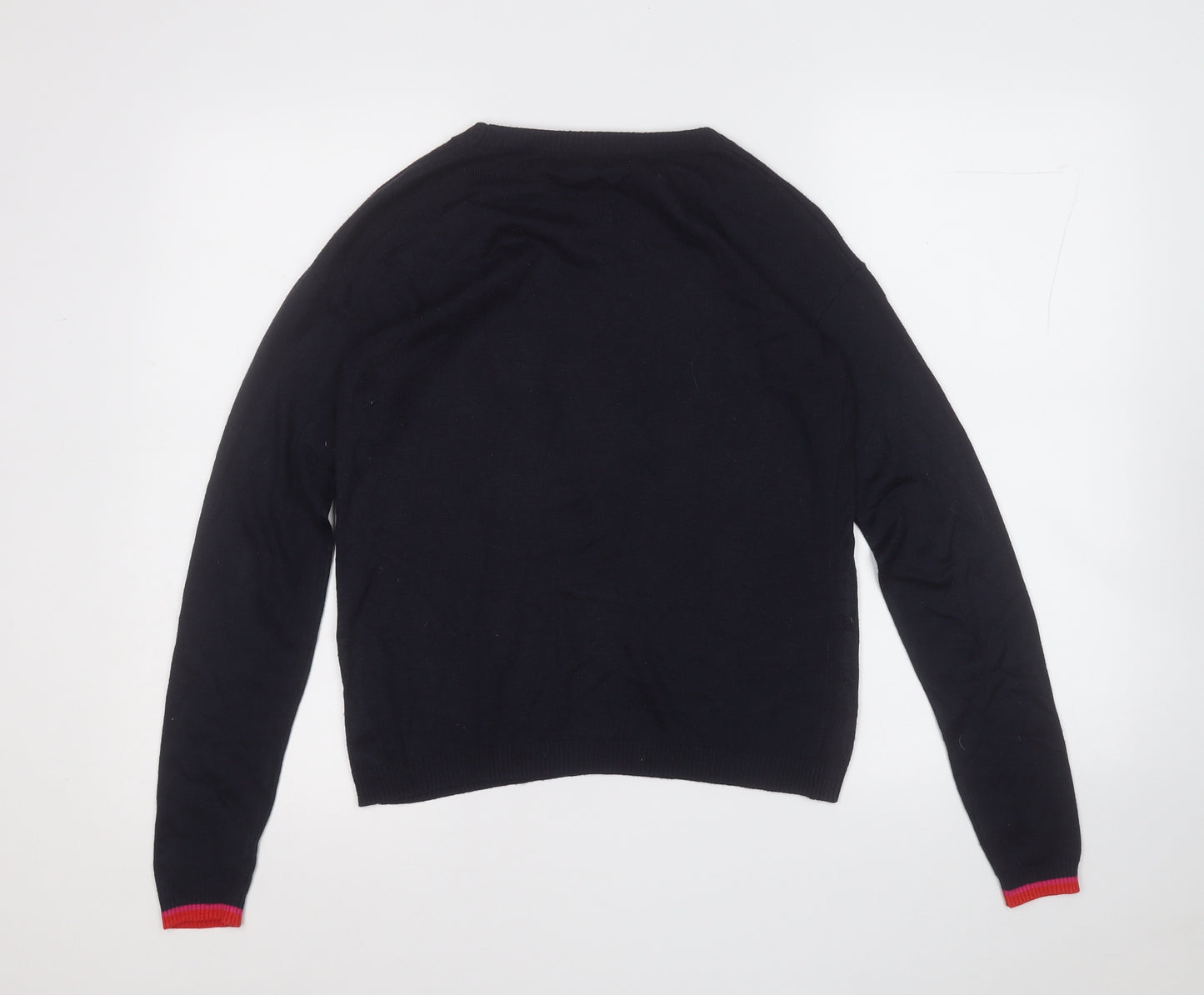 NEXT Womens Blue Round Neck  Polyester Pullover Jumper Size 6   - Love