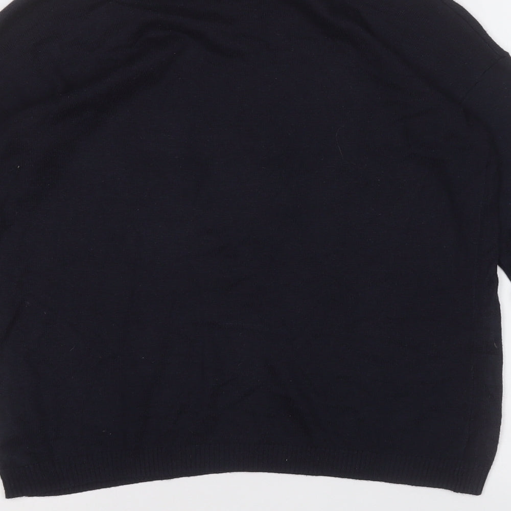 NEXT Womens Blue Round Neck  Polyester Pullover Jumper Size 6   - Love