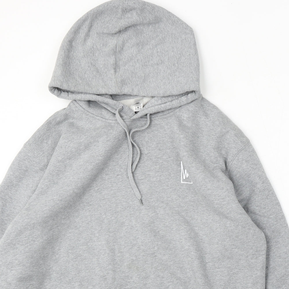 Kinging it Mens Grey  Cotton Pullover Hoodie Size 2XL