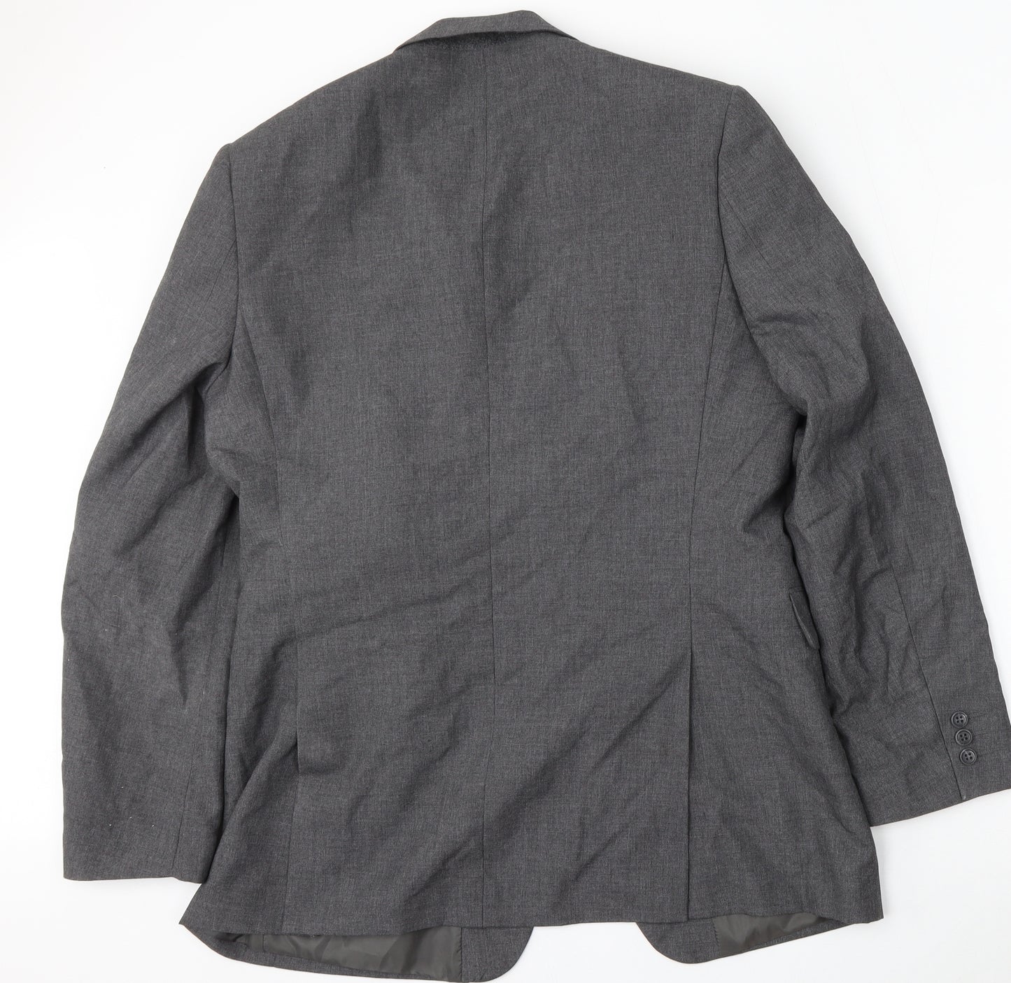 Jack Reid Mens Grey  Polyester Jacket Suit Size 40